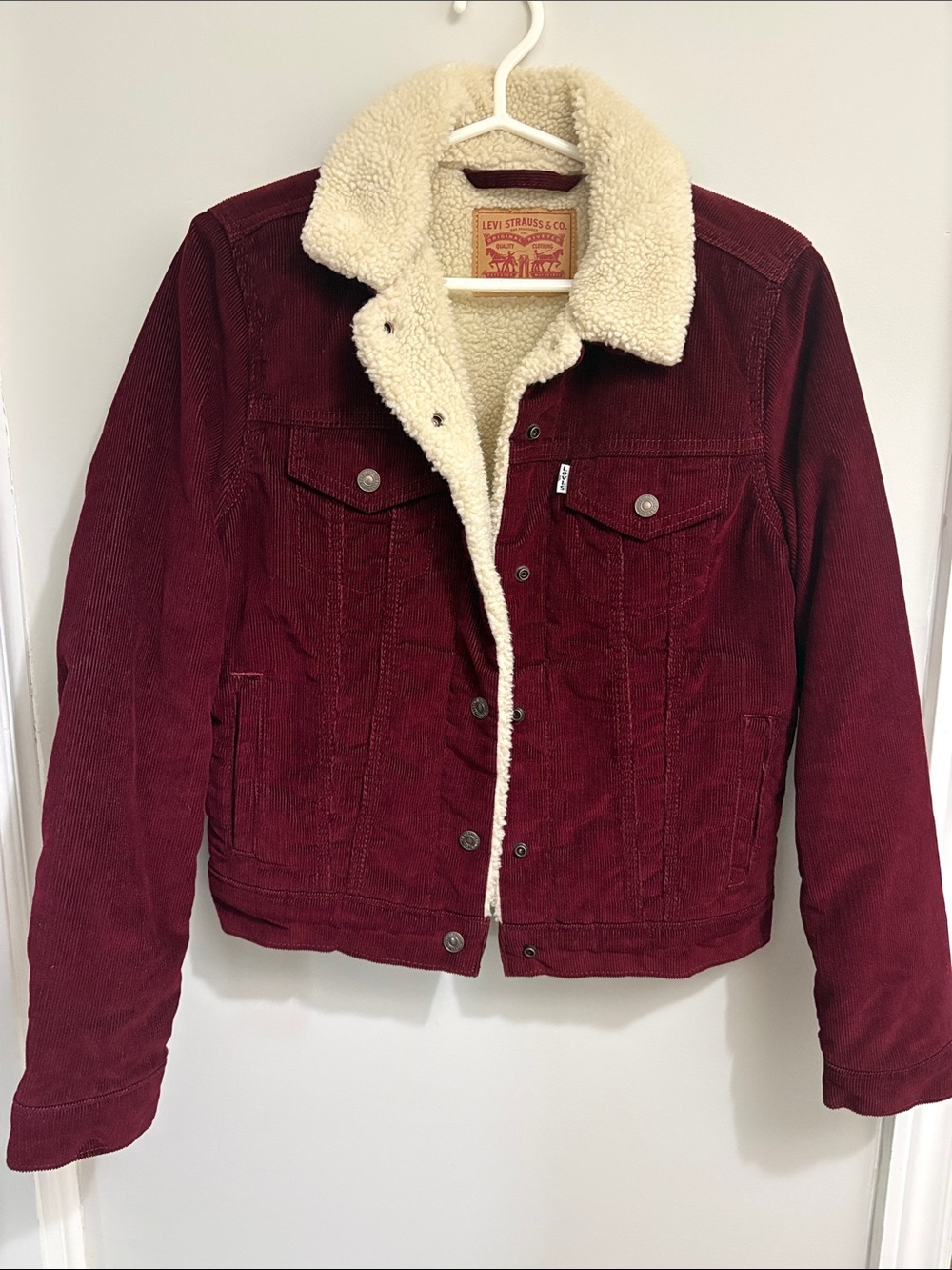 Levi's Corduroy Jacket with Sherpa Lining, Like New
